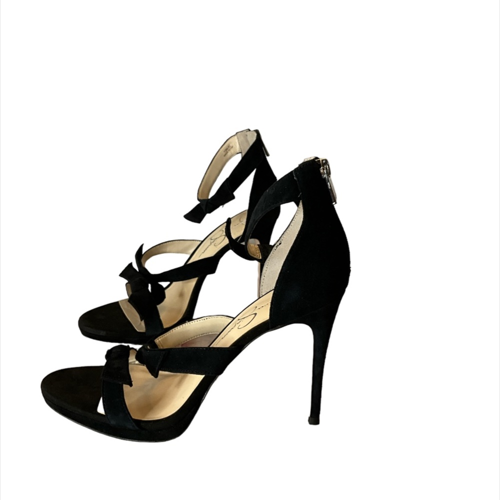 Jessica Simpson Kaycie Dress Heels Black Suede Women's Size 10M